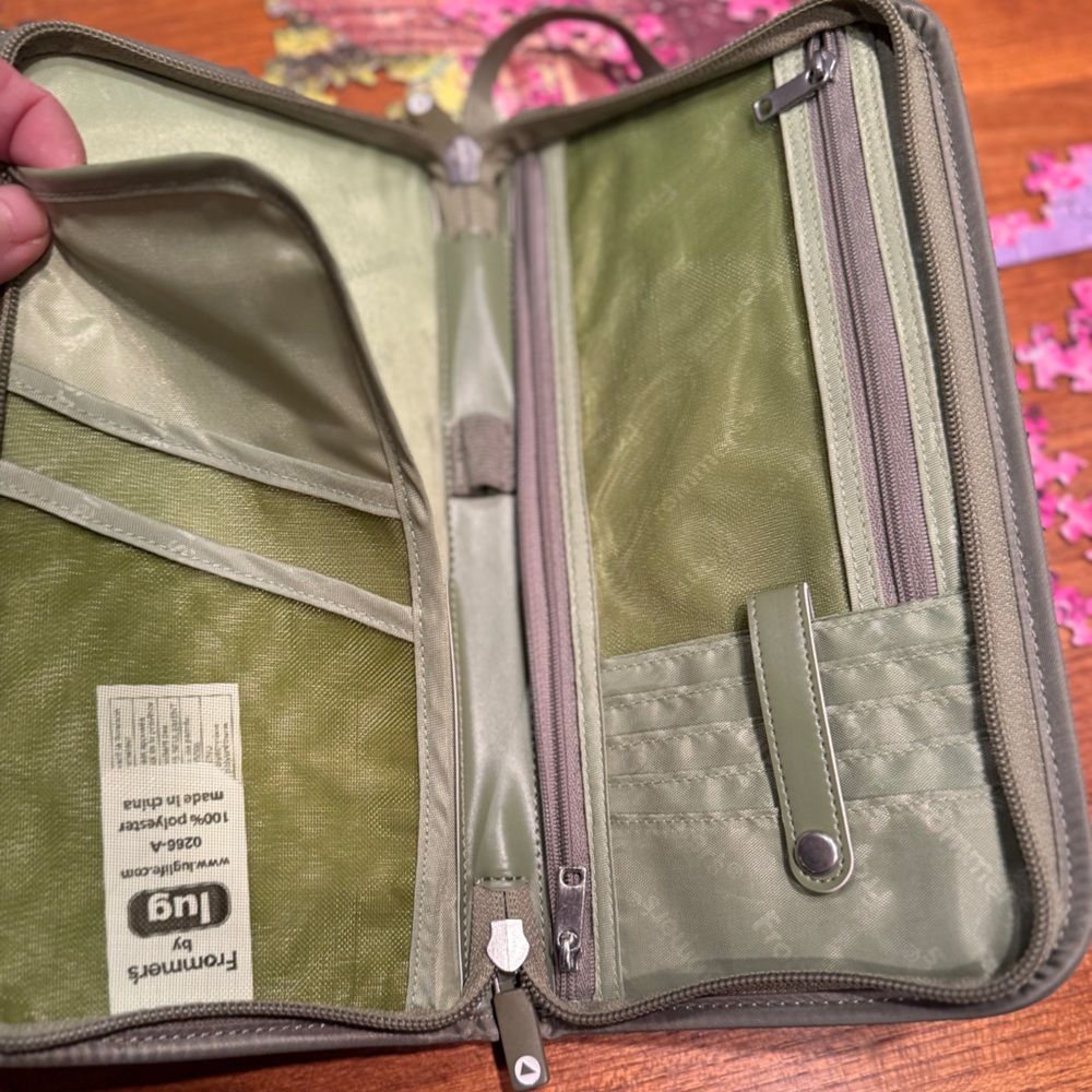 LUG - Passport Travel Wallet/Organizer Sage Green NWOT - Picture 2 of 5